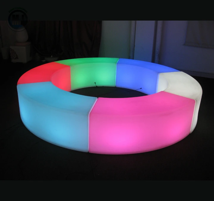 
New products outdoor ip65 glowing 16 color wireless control table for dinner party 