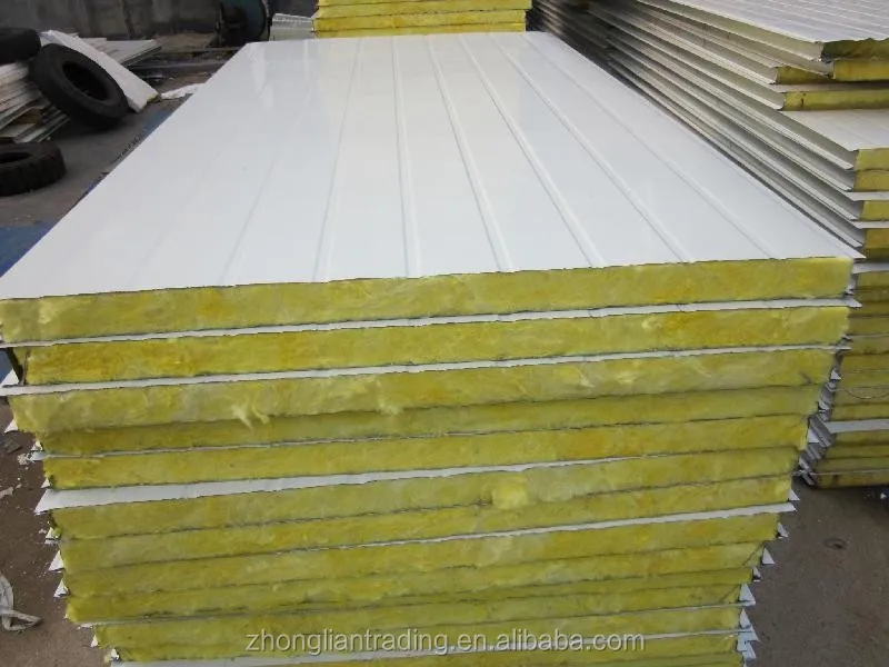 Heat Insulation Roofing Materials Sound Isolation Glass Wool