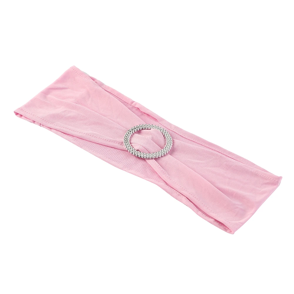 Baby pink wedding events tie chair sash band spandex chair sash