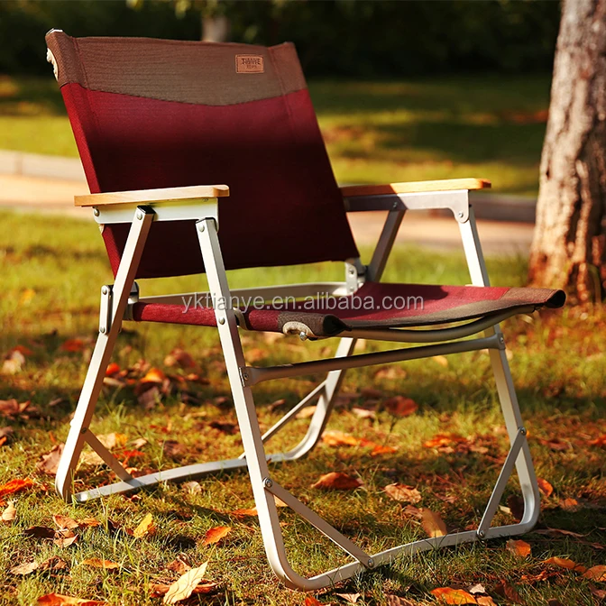 Outdoor low aluminum frame camping folding relax chair
