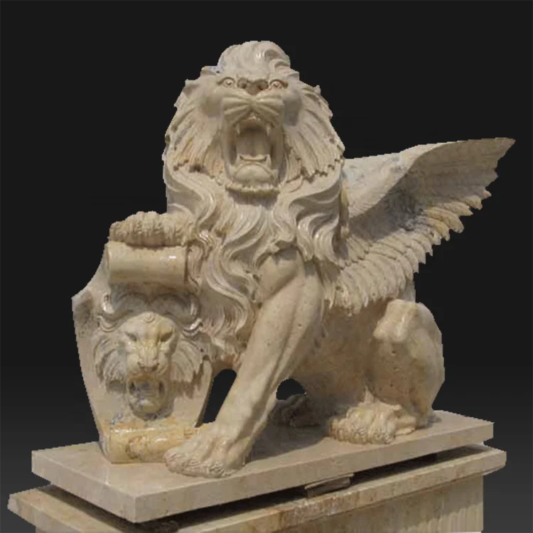 High quality  decorative italian animal  marble lion   statues