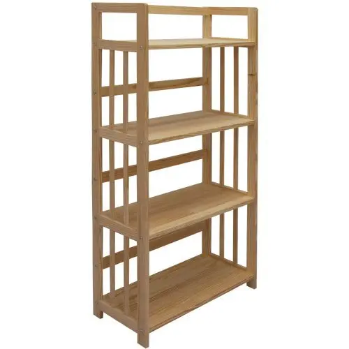 2019 Hot Sale Nature Color Wooden Showing Stand Multiduction Book Shelf Bookcase Nursery School Furniture