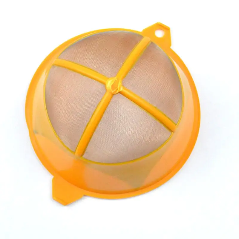 High Quality round Fine Mesh Plastic Paint Colanders Strainers Middle Size Yellow for Art Supply