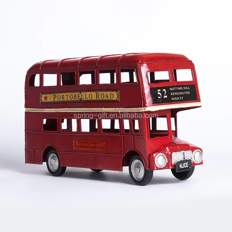 Fashion alloy england toys pull back truck ,metal car bus model for sell hot Antique style Vintage car model