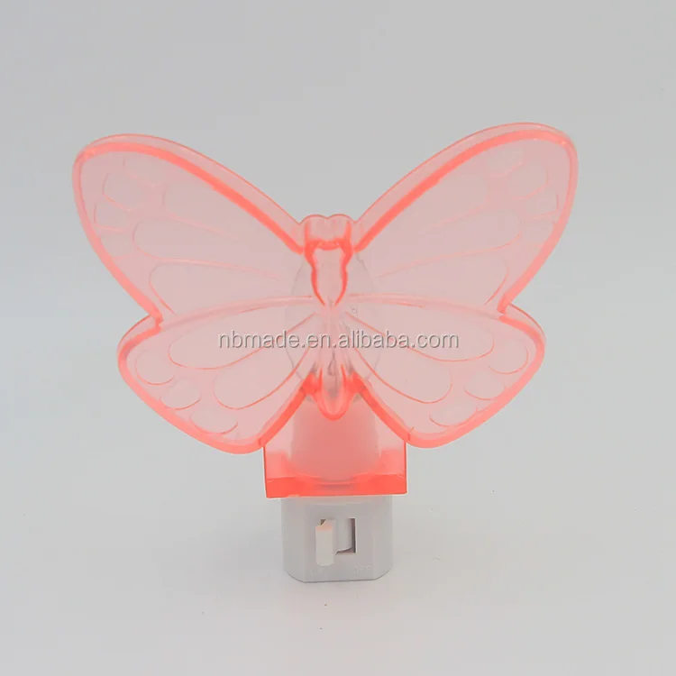 Direct manufacturer supply AC plug Indoor min dim flower Manual of off Switch Control led night lights plug in butterfly