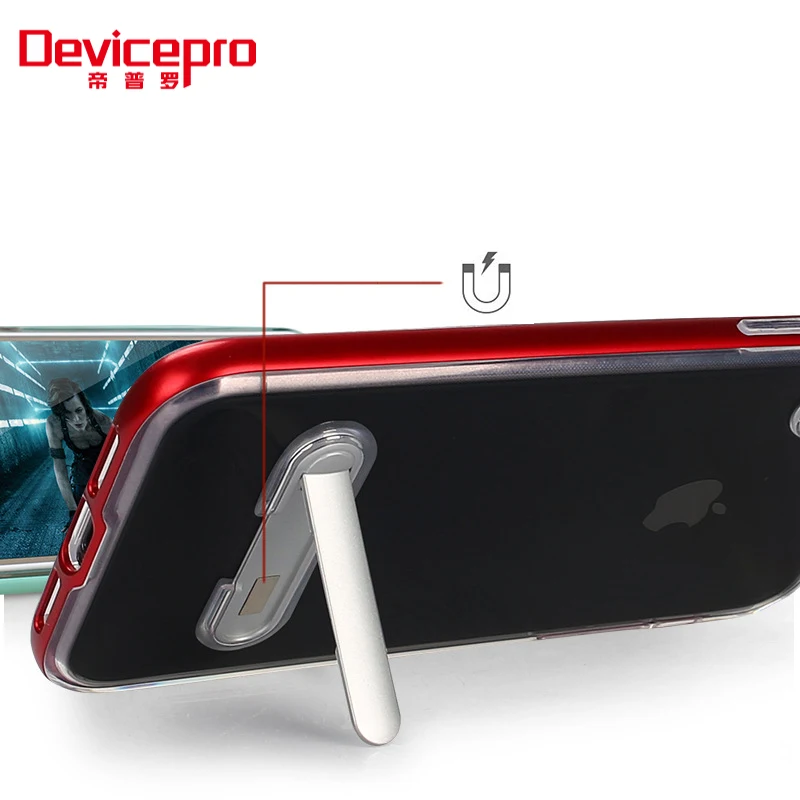 
for iPhone XR/XS/XS MAX Ultra Hybrid Super Hornets Clear Back Cover Color Frame Shockproof Phone Case with Magnetic Kickstand 