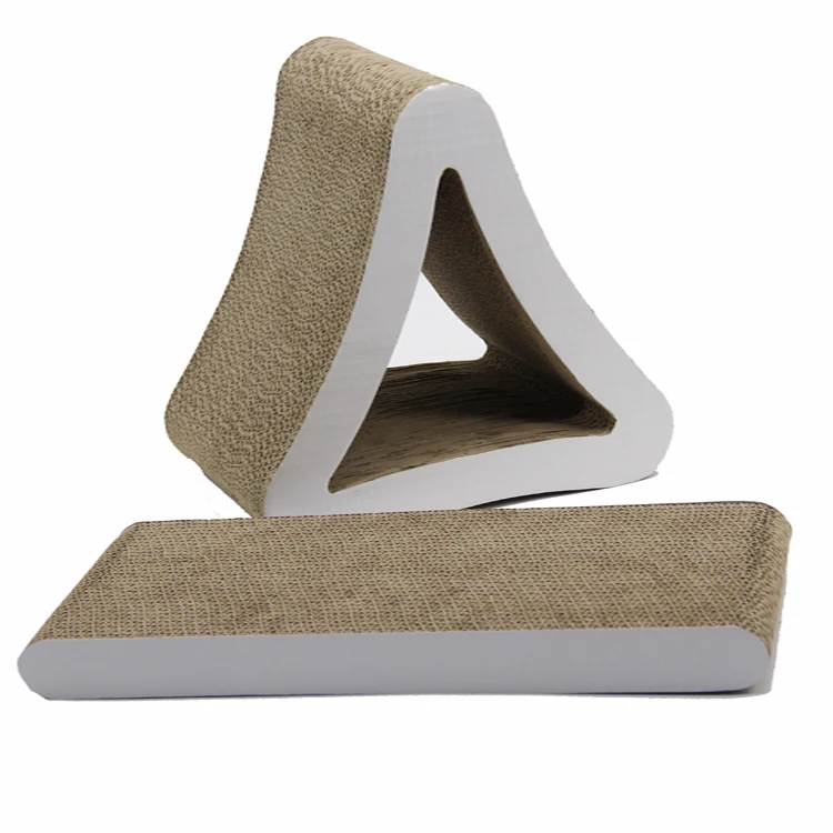 Тоннель для кошек в форме дельты треугольной формы, картонная Когтеточка для кошек