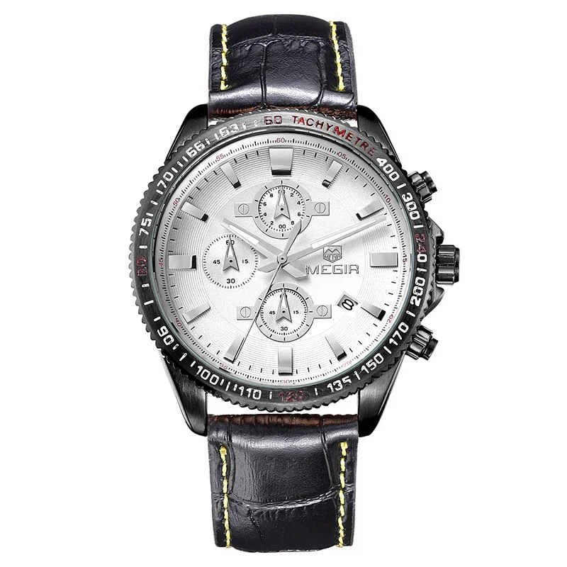 WJ-5497 luminous with calendar fashion popular luxury Megir brand wrist men watches