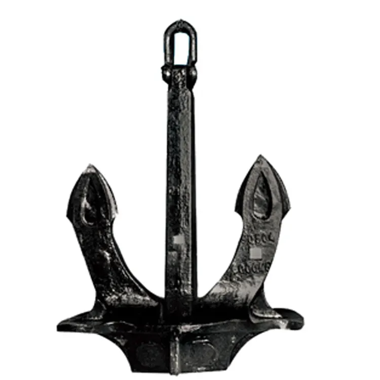 High quality black printed steel Marine/Ship  Type A Type B Type C Hall anchor with certificate for sale