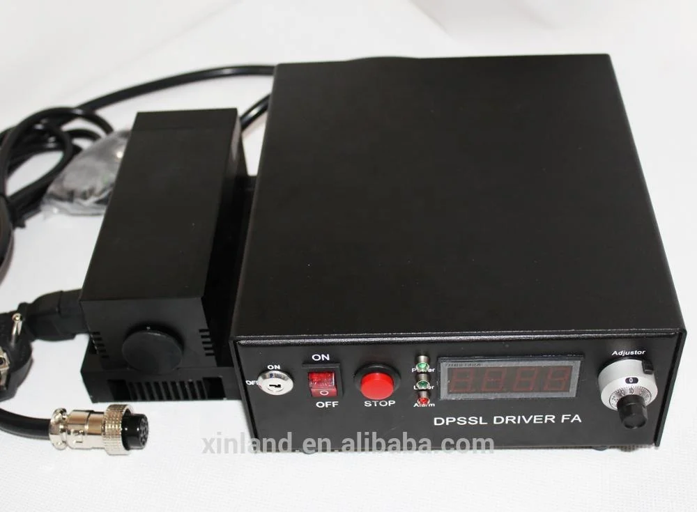 532nm Long Distance Green Laser DPSS Module 1W 2W Burning Laser