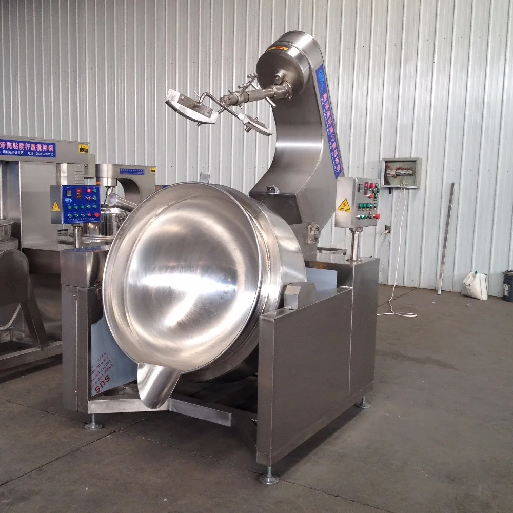 Commercial Equipment Sauce Cooking Kettle with Mixer Mung bean paste Making Machine