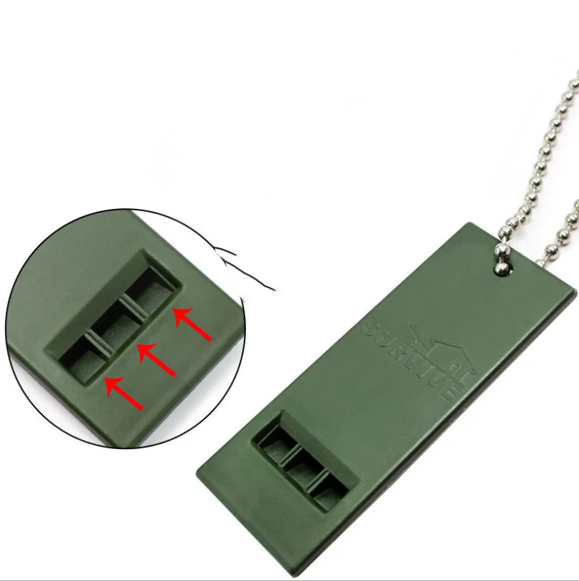 Outdoor Survival Whistle 3 holes Different Frequency High Decibel Life-saving Emergency Survival Whistle
