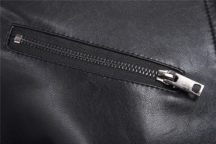 New style slim fit motorcycle pu leather jackets for man