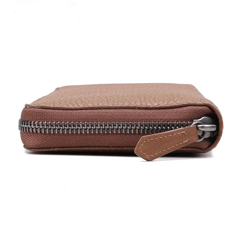 Zip clutch Wallet for women in real leather
