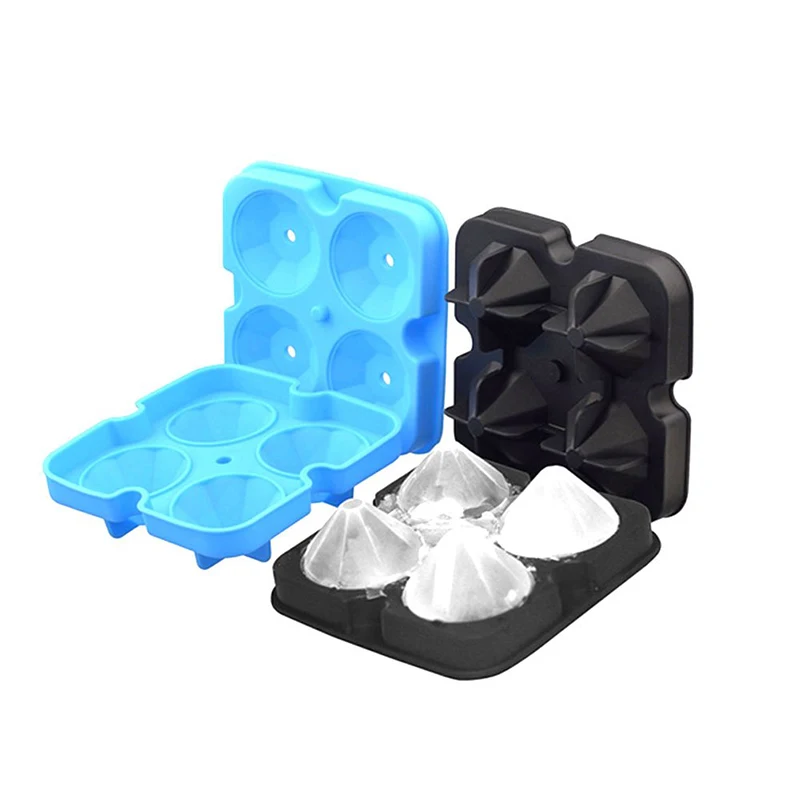 3D Diamond-Shaped Silicone Ice Cube Tray Ice Cube Mold
