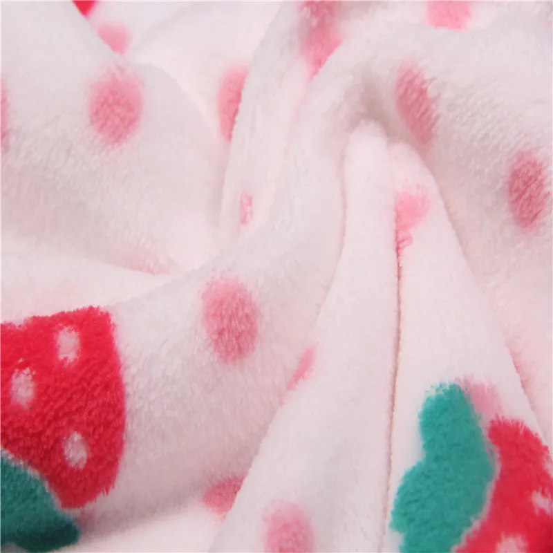 
2021 100% Polyester Custom Pattern Comfortable Coral Fleece Fabric for Baby Blanket 