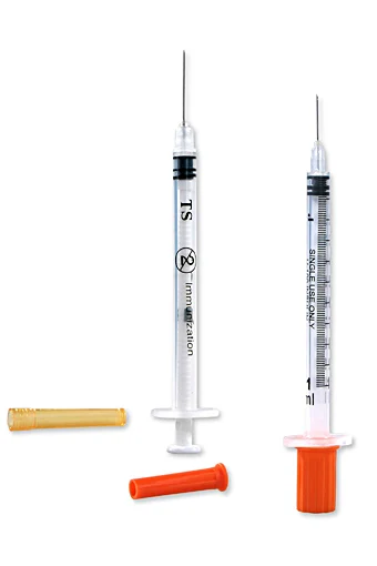 
CE approved 1ml disposable syringe and needle insulin syringe 