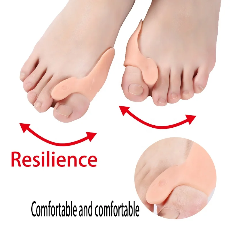 JIELU Rabbit Ears Foot Care Product Toe Correction Separators Gel Insoles Silicone