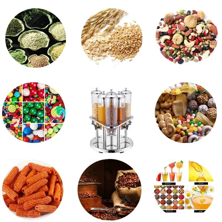 OKEY Catering buffet items server dry food storage container plastic hotel clear acrylic wall mounted cereal dispenser