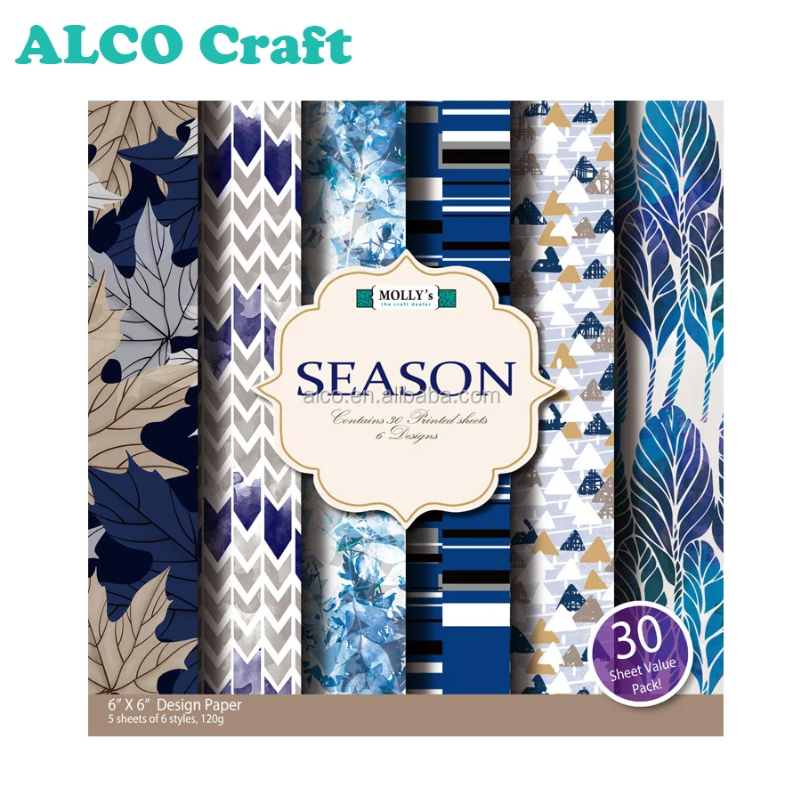30 sheets winter design sheet scrapbooking printing paper craft paper pads