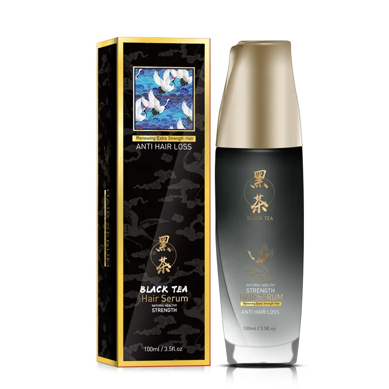 Black Tea Hair Mask Traditional Chinese Herbal Magic Organic Natural Ingredients Deep Nourish Instant Repair Regain Hair Shine