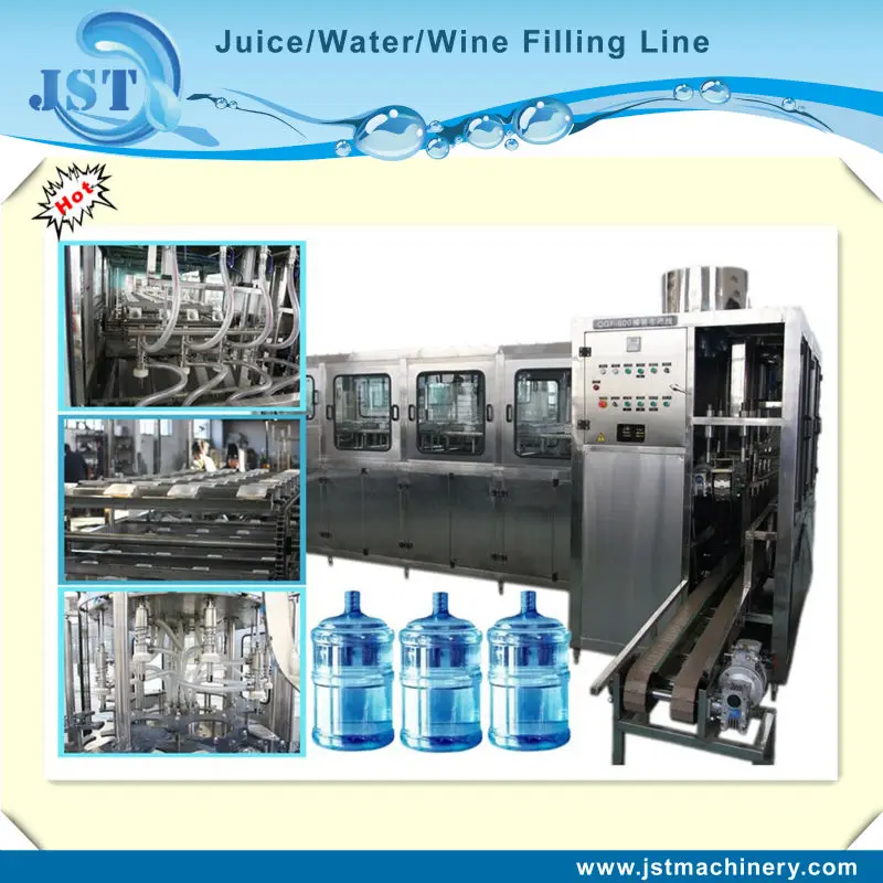 новый 5 банку воды линии розлива 3- на- 1