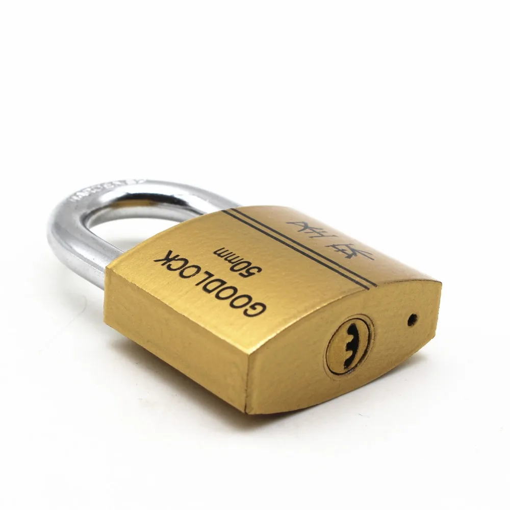 
30mm 40mm 50mm 60mm Brass/copper imitate padlock cross keys atom keys available antique padlock safty lock 
