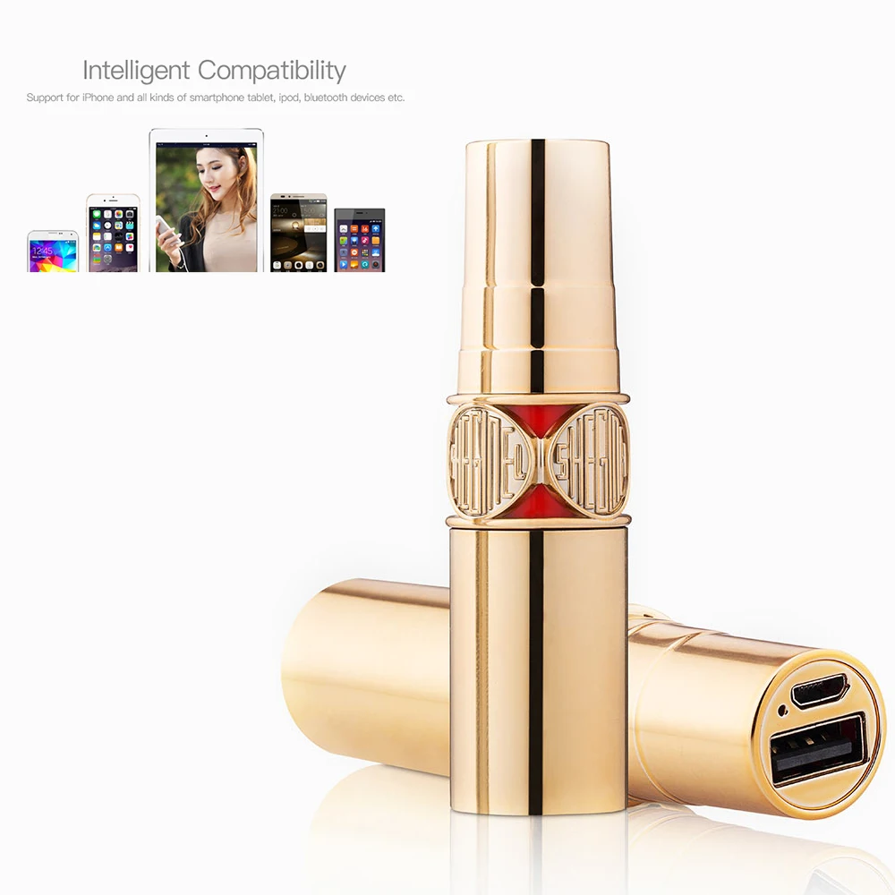 best sell 3000mah lipstick shape power bank,mini portable power bank mobile charger