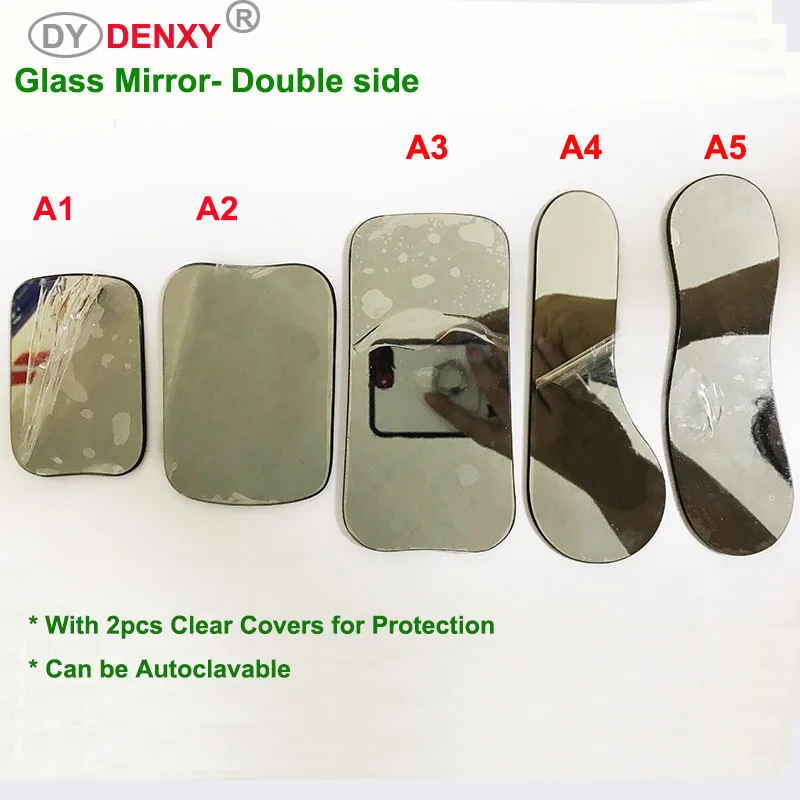 Denxy 2-стороннее Профессиональное Стоматологическое окклюзионное фотографическое зеркало для рта родиевое покрытие интраоральный фотоотражатель