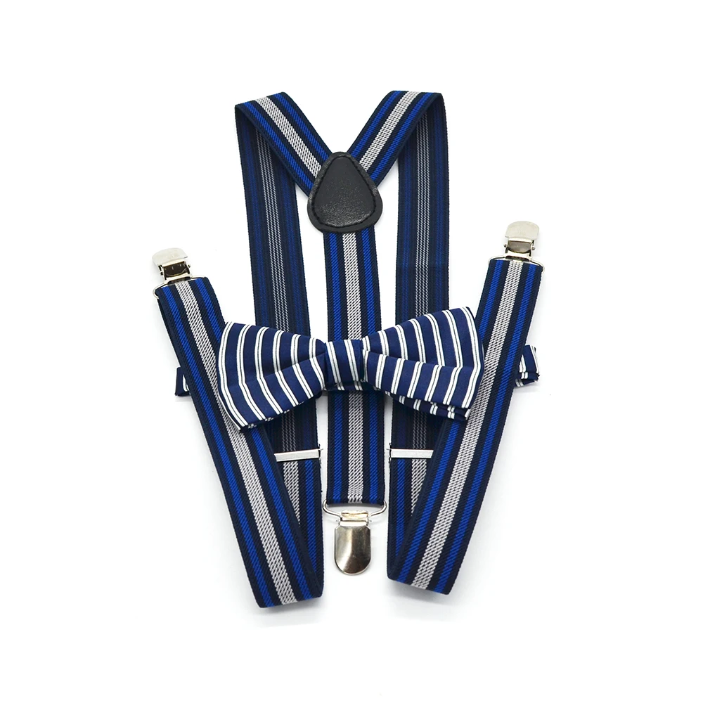 Новый стиль для взрослых 3 подтяжки в полоску набор с 3 металлическими зажимами Свадебный праздник