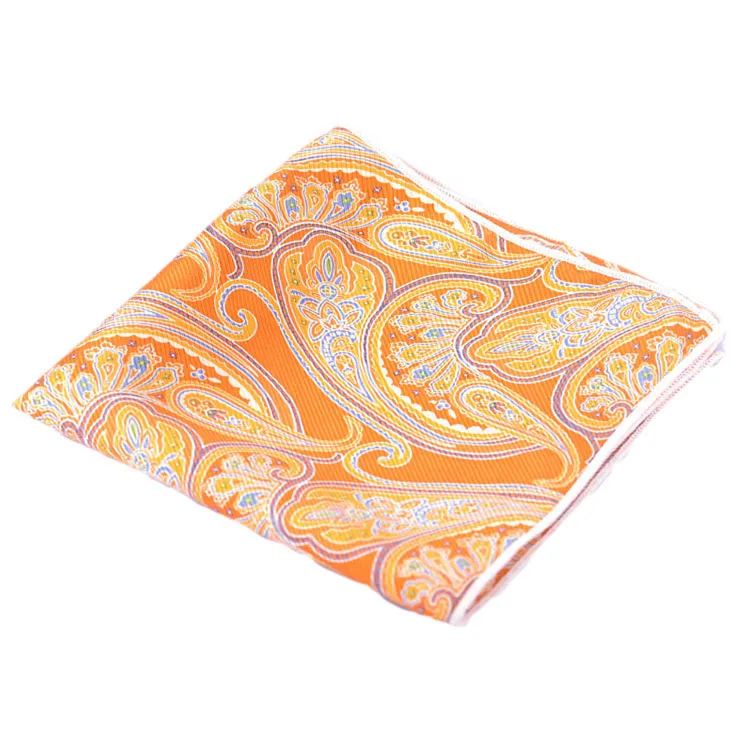 Мужской Шелковый носовой платок с принтом Пейсли