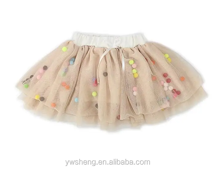 Infinity Baby Girls TUTU skirt Multi-Layer Tulle Balls Pom Pom Dress for Toddler Girls