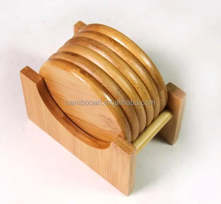 bamboo coaster set