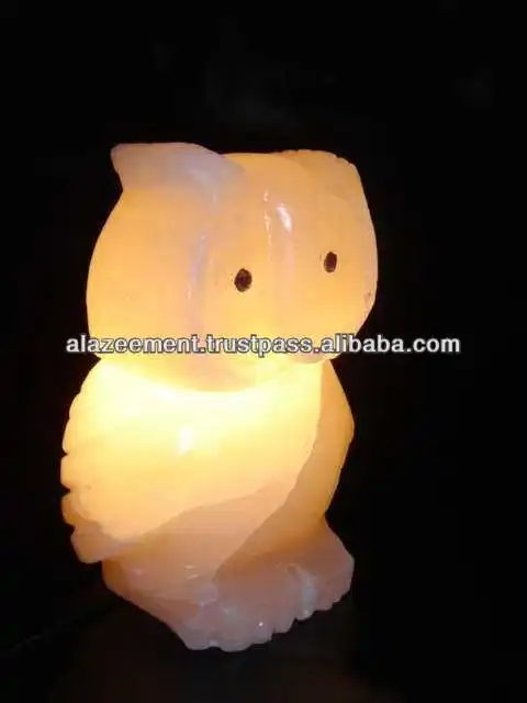 Owl Design Himalayan Salt Lamps / Rock Salt Lamps / Himalayan Decoration Lamps Pakistan