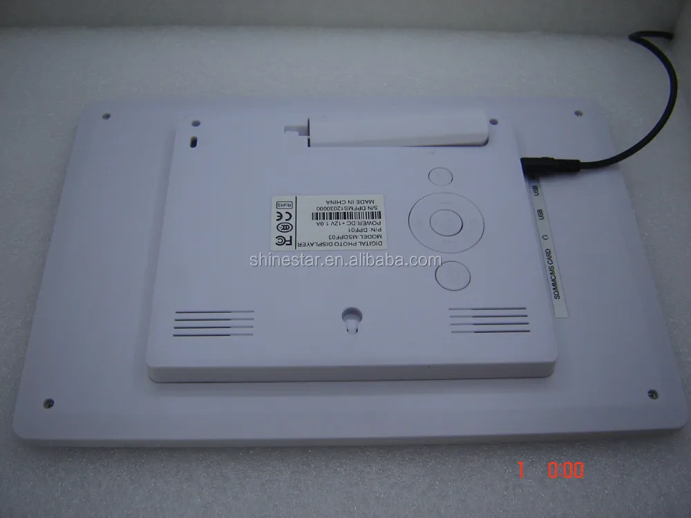 7 Inch TFT digital LCD video ads player frame