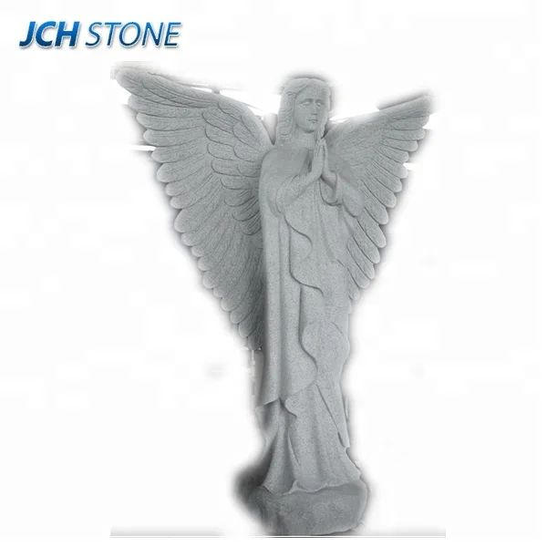 Природный гранит мраморная каменная Фигурка Скульптура садовый Ангел резьба по камню статуи