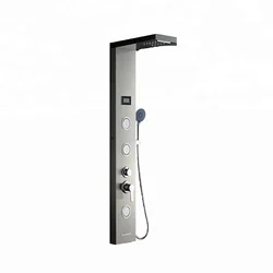 ROVATE led light shower panel falls bathroom led shower panel tower shower waterfall column set