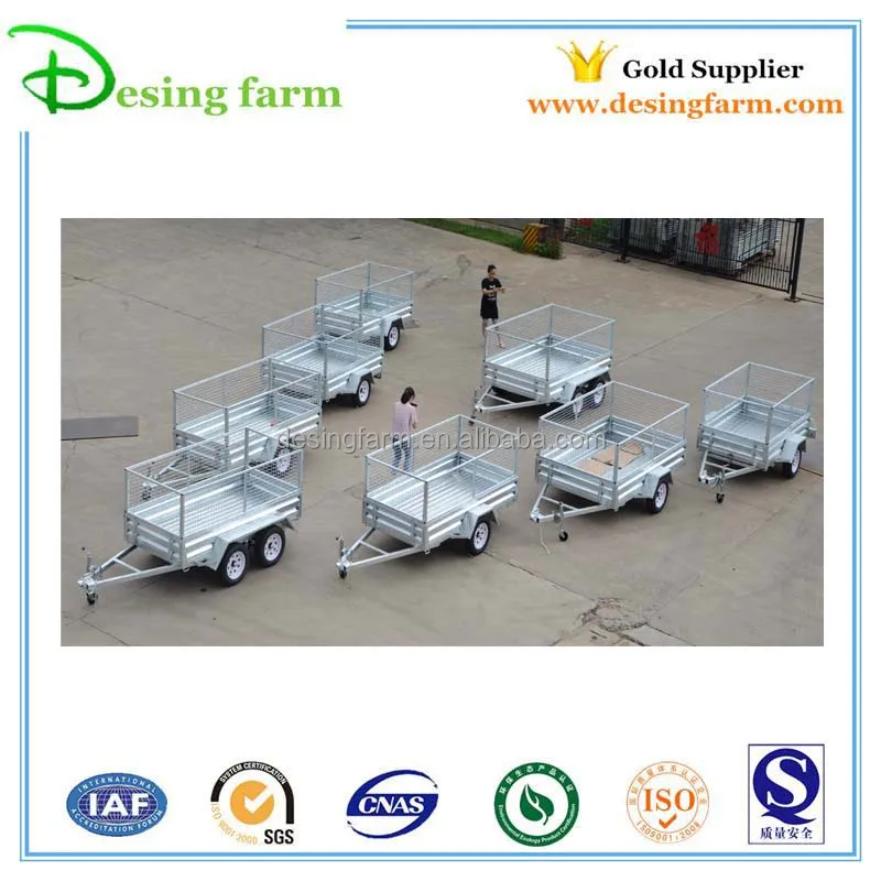 Fully Welded Hot Dip Galvanized 9x5 Trailer with Cage for Australia,Newzealand