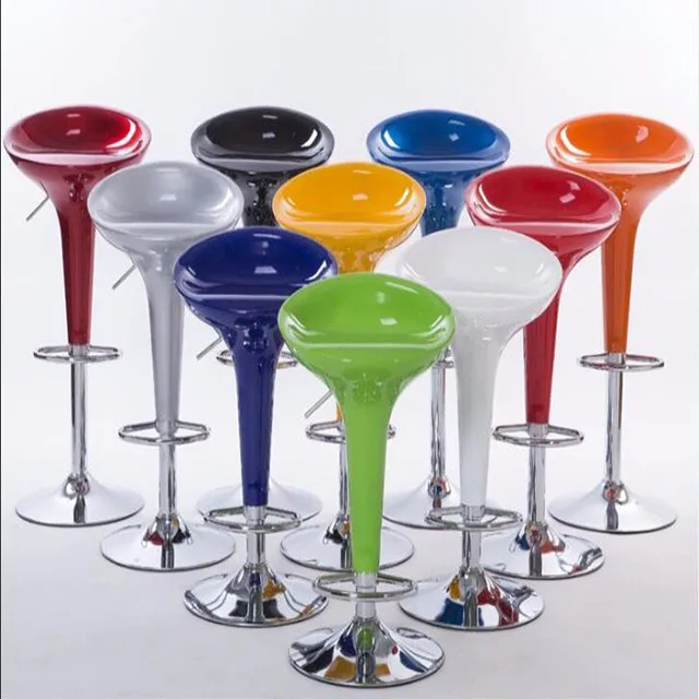 
Wholesale ABS Leather Bar Stool Modern Nightclub Chair for bar table 