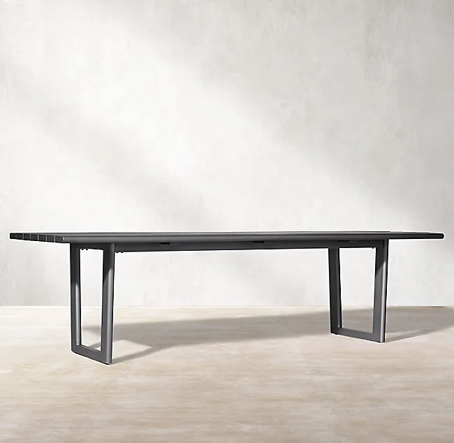 High end quality  outdoor garden white  aluminum  rattan dinning table chair set