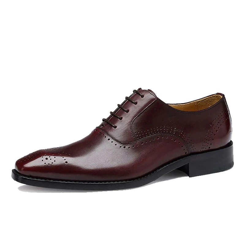 mens british style goodyear welted shoes Brogue  handmade dress shoes calf leather dress shoes for men