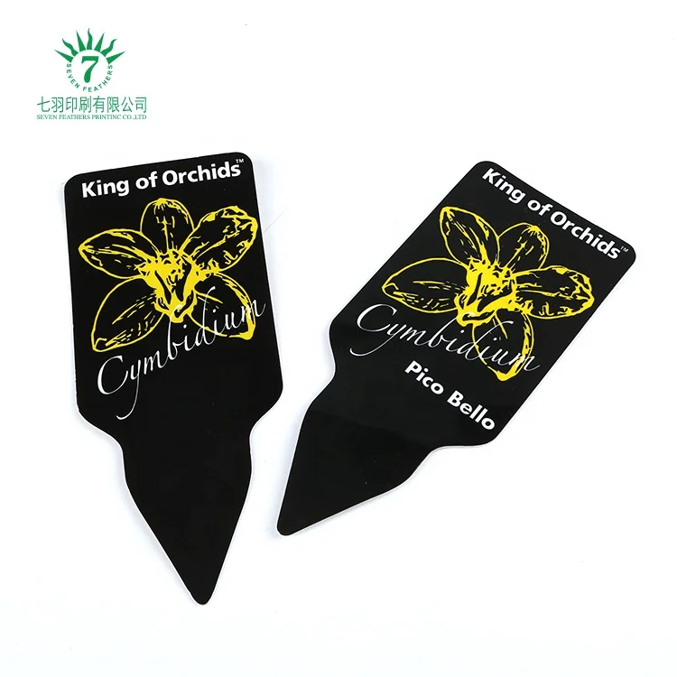 Promotional  High Quality Waterproof Custom Printing Plastic Plant Wood Tag Label