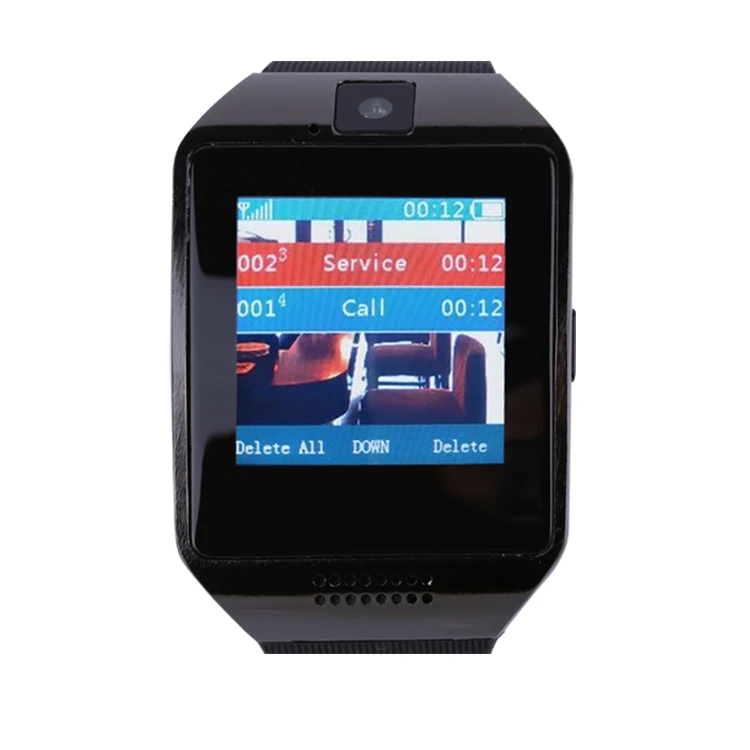 
New product touch screen wireless restaurant hotel guest caller wrist mini-USB charging watch receiver 