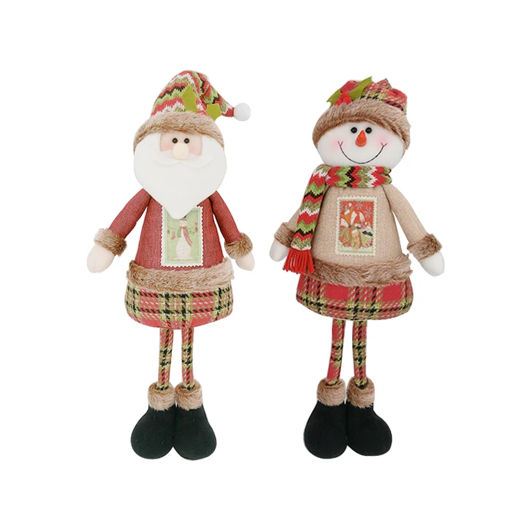 
Wholesale Mexican Imports Vintage Christmas Gifts Scandinavian Doll Navidad Toys Standing Snowman Santa Claus 25 Inch Xmas Plush 