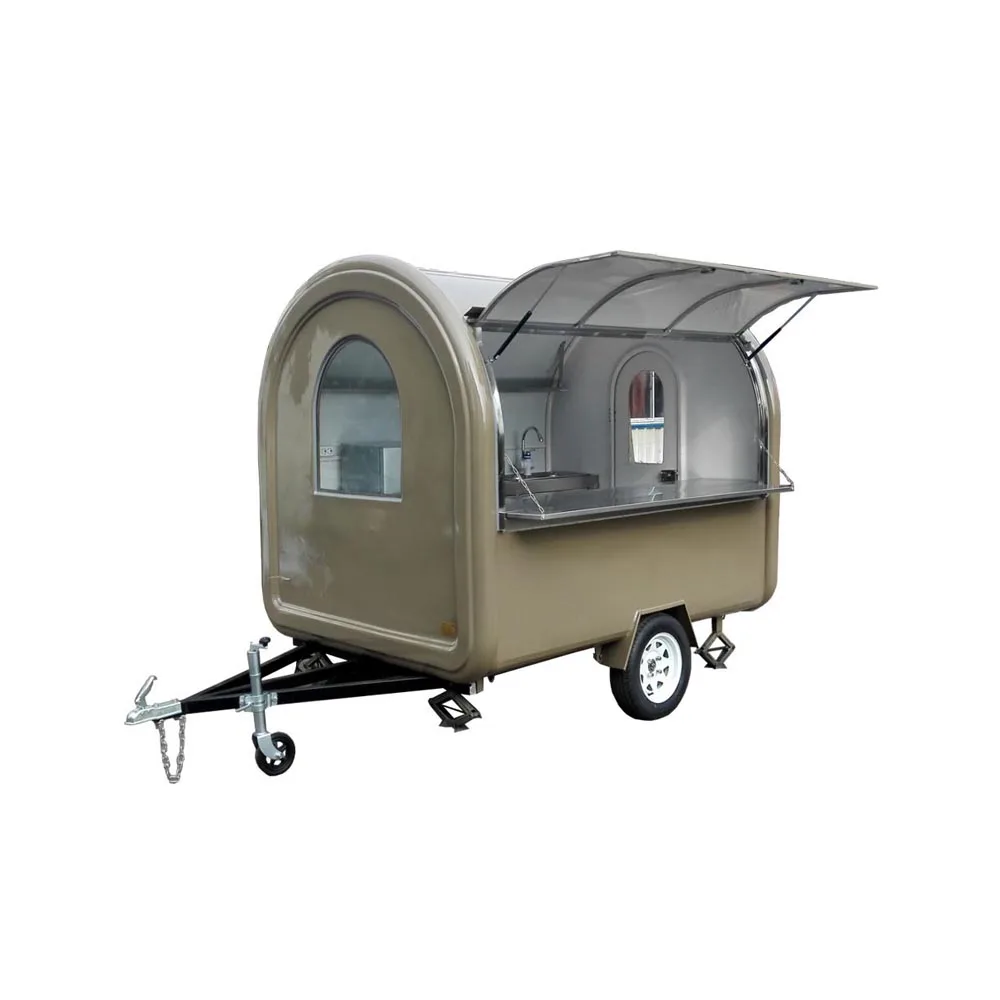 Street Kitchen Catering Mobile Snack Kiosk Food Vending Cart