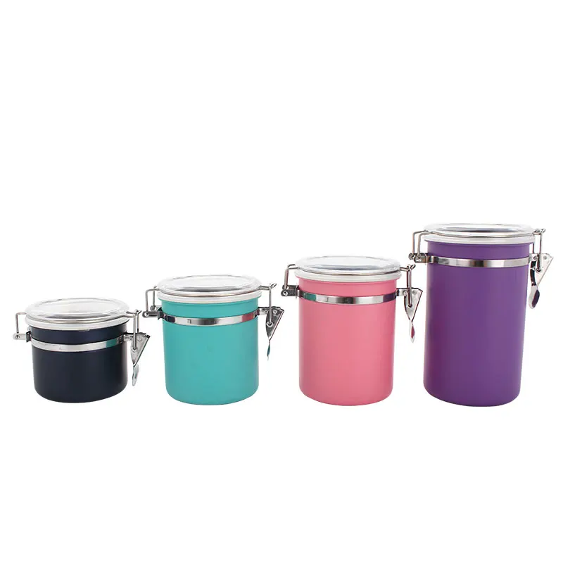 4-5 Inch Promotion Stainless Steel Sugar Coffee Tea Canister