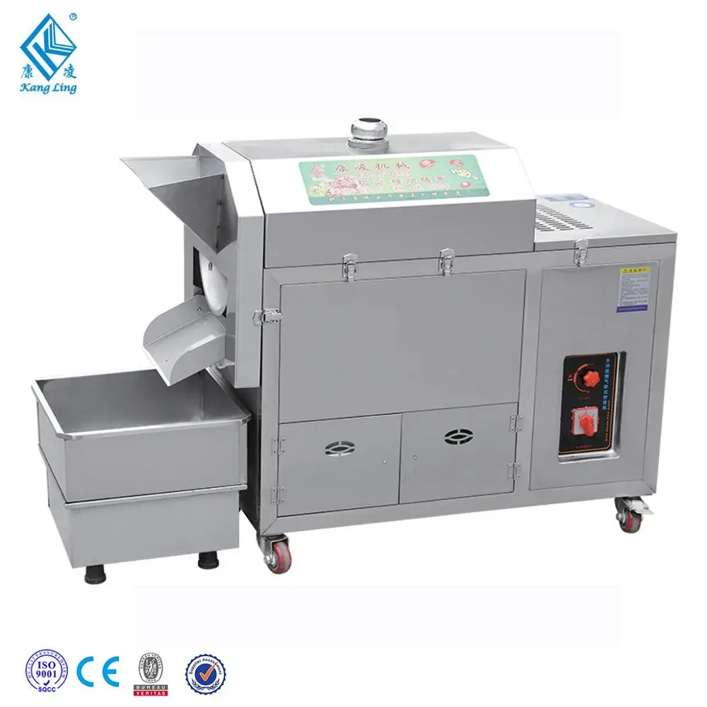 High Performance Kangling Gas Electric Nuts Roaster Machine Hot Air Coffee Peanut Roaster Machine Commercial