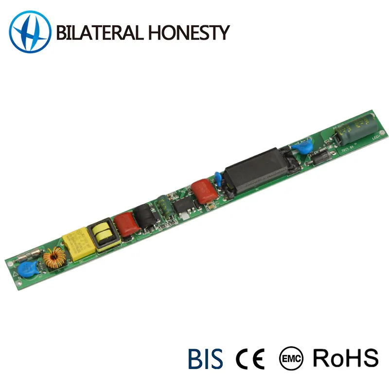 Pass CE EMC Rohs Isolated High Efficiency Low Temperature Rise Led Tube Driver for T5 T8 T10 Led Light 3-YEAR Single