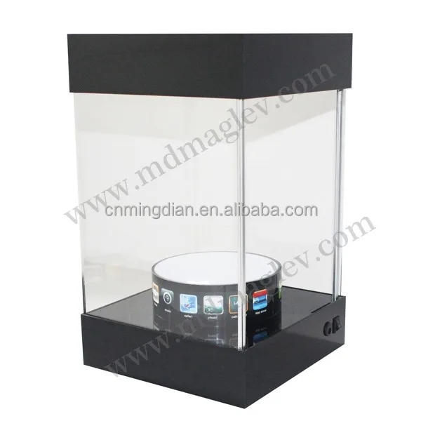 magnetic levitating mobile phone display stand, acrylic magnetic levitation display