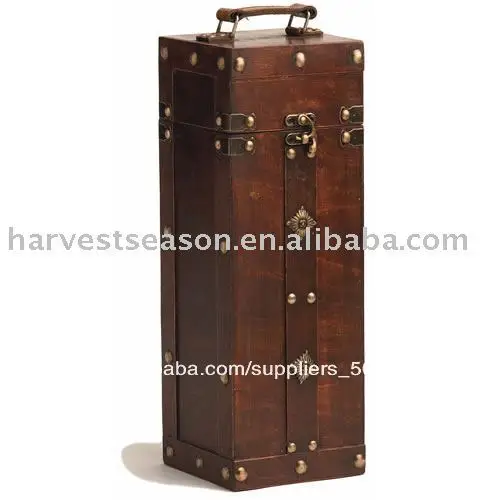 деревянная коробка вина за одну бутылку